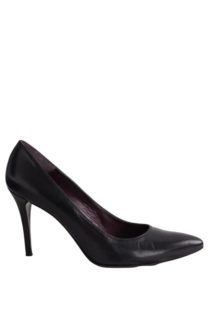 Talons Stuart Weitzman Noir en Cuir, taille 39 - Seconde Main