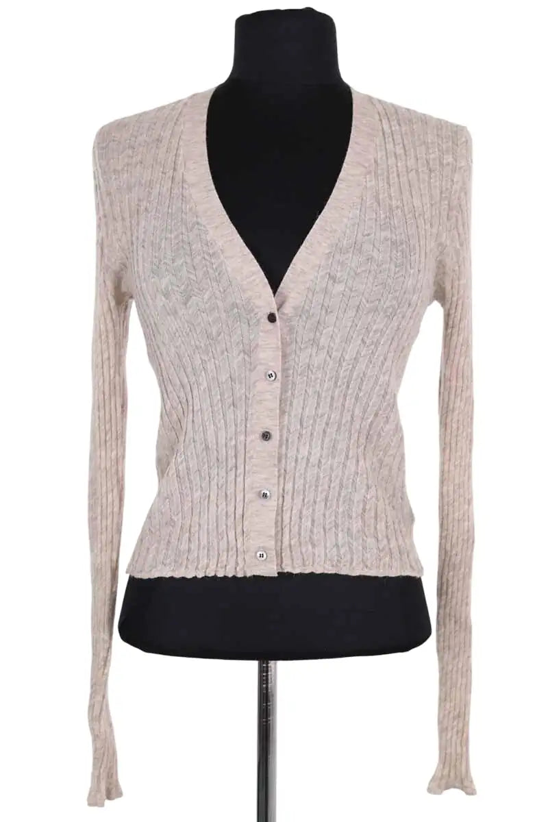 Cardigan Theory Beige en Laine, taille M - Seconde Main