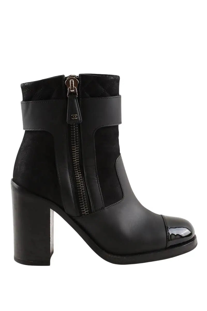 Bottes Chanel Noir en Cuir, taille 37 - Seconde Main