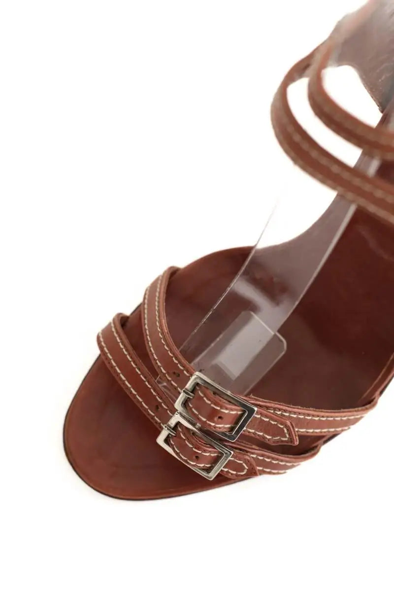 Talons Manolo Blahnik  Marron