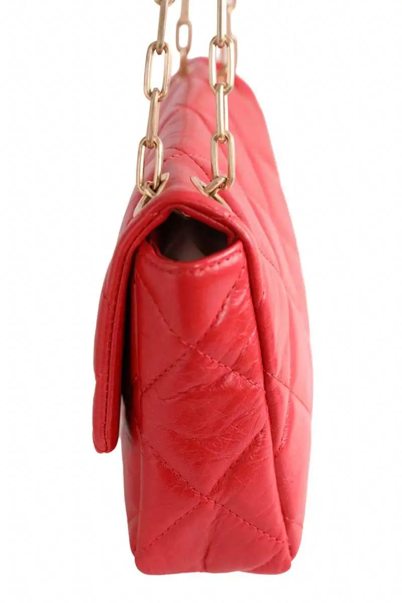 Grand Sac Moon Vanessa Bruno Rouge en Cuir