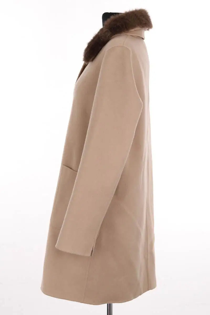 Manteau Max & Moi Camel en Laine