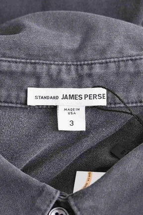 Polo James Perse Anthracite en Coton