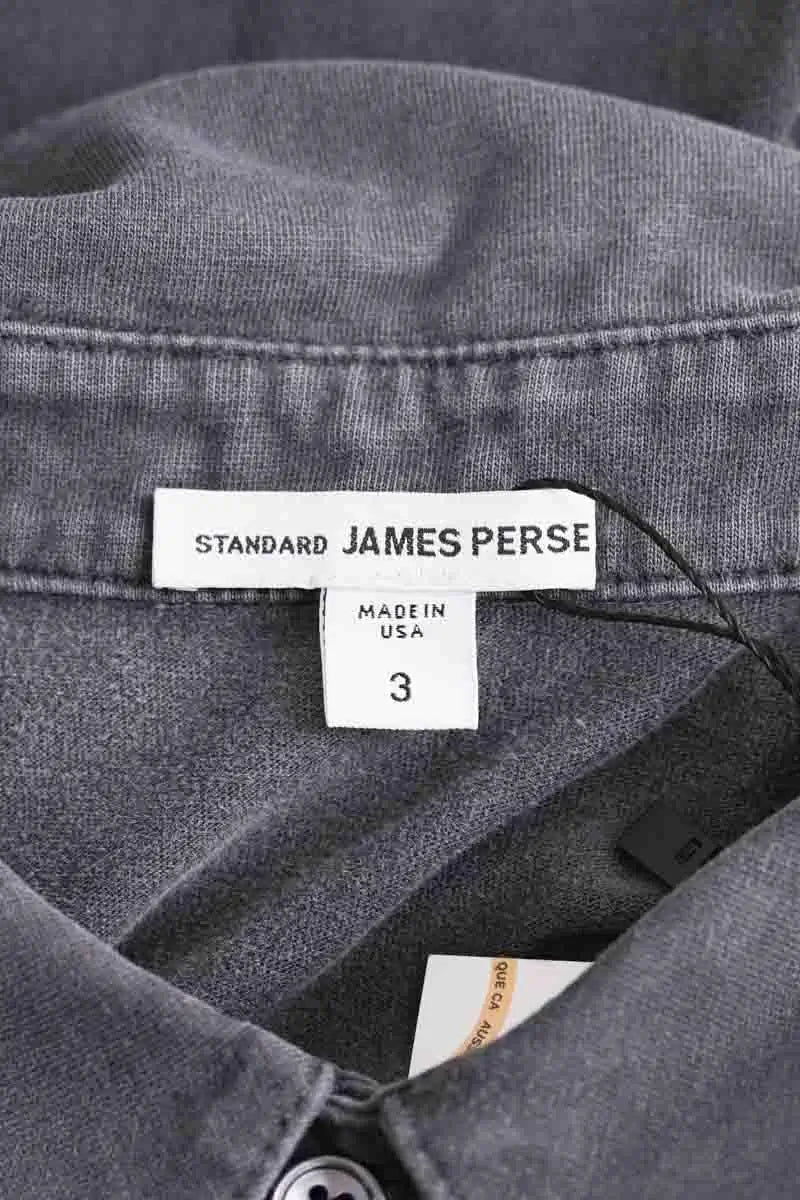 Polo James Perse Anthracite en Coton