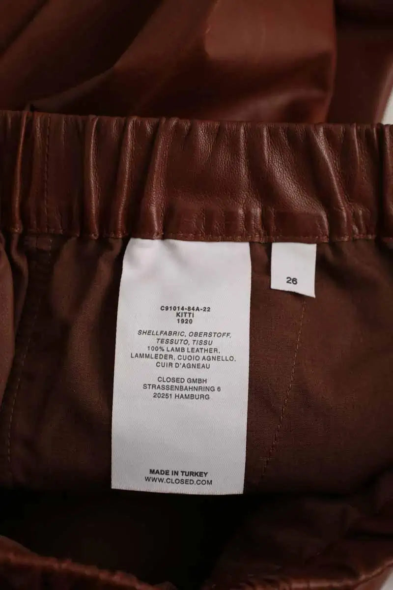 Pantalon droit Closed  Marron