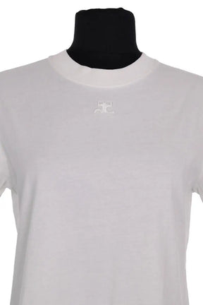 T-shirt Courrèges T-shirt AC Ecru en Coton