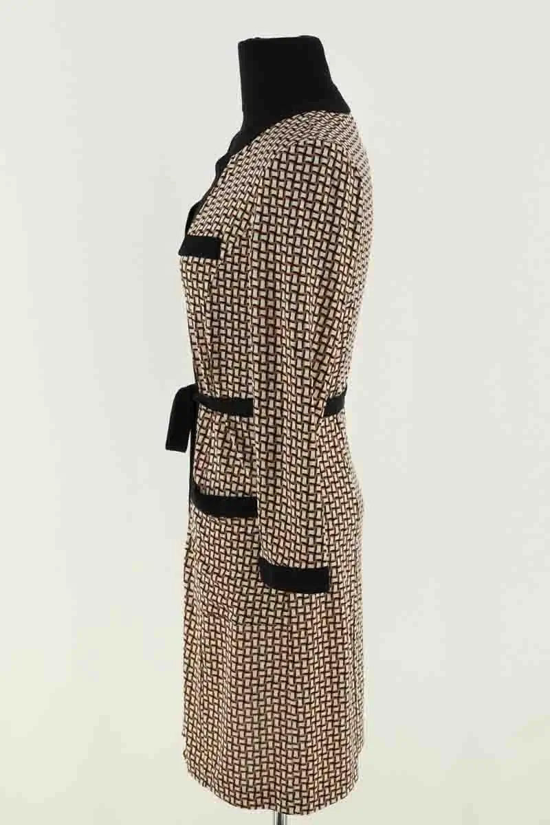 Robe Diane Von Furstenberg Beige en Soie