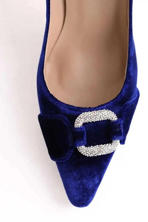 Talons LK Bennett Thelma Bleu en Velours