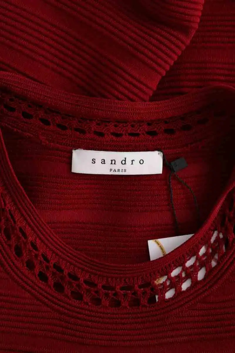 Robe Sandro Rouge en Synthétique
