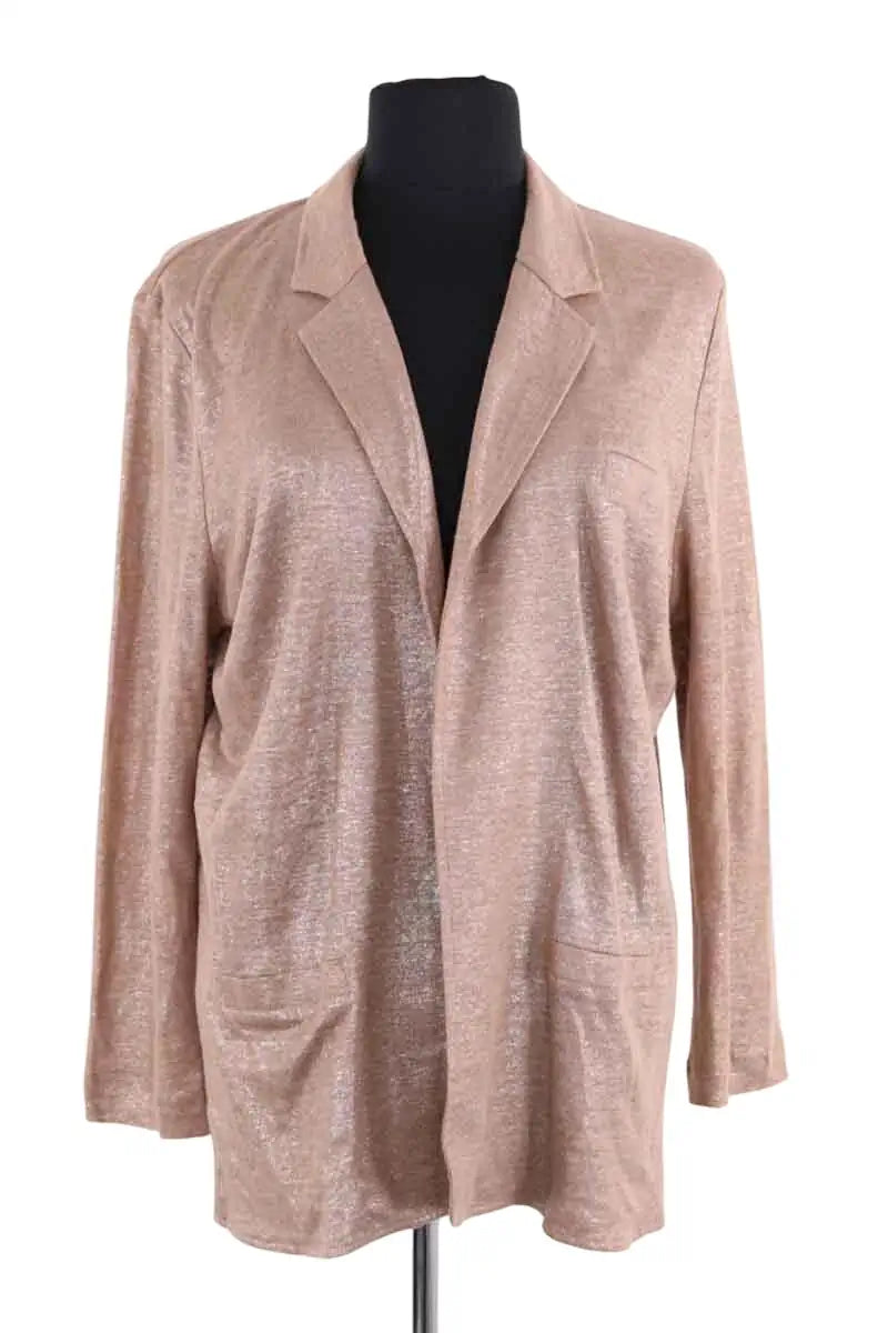 Cardigan Notshy Beige en Lin, taille M - Seconde Main
