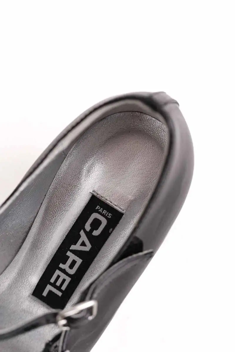 Ballerines Carel Noir en Cuir verni
