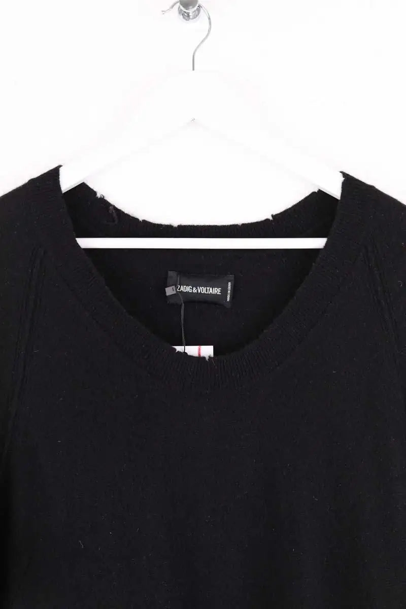 Pull col V Zadig & Voltaire Noir en Cachemire