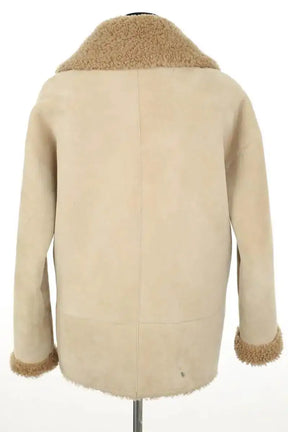 Manteau Ba&Sh Beige en Daim