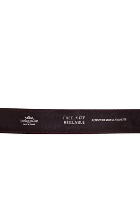 Ceinture en cuir Longchamp Bordeaux en Cuir