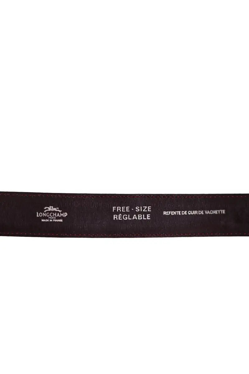 Ceinture en cuir Longchamp Bordeaux en Cuir