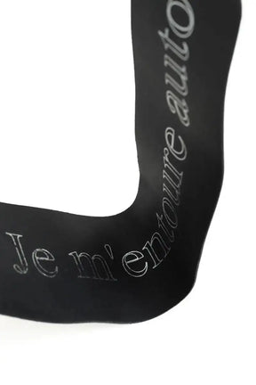 Ceinture en cuir Jean-Charles de Castelbajac  Noir
