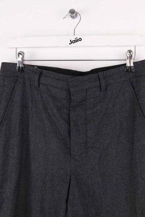 Pantalon droit Ami Anthracite en Laine