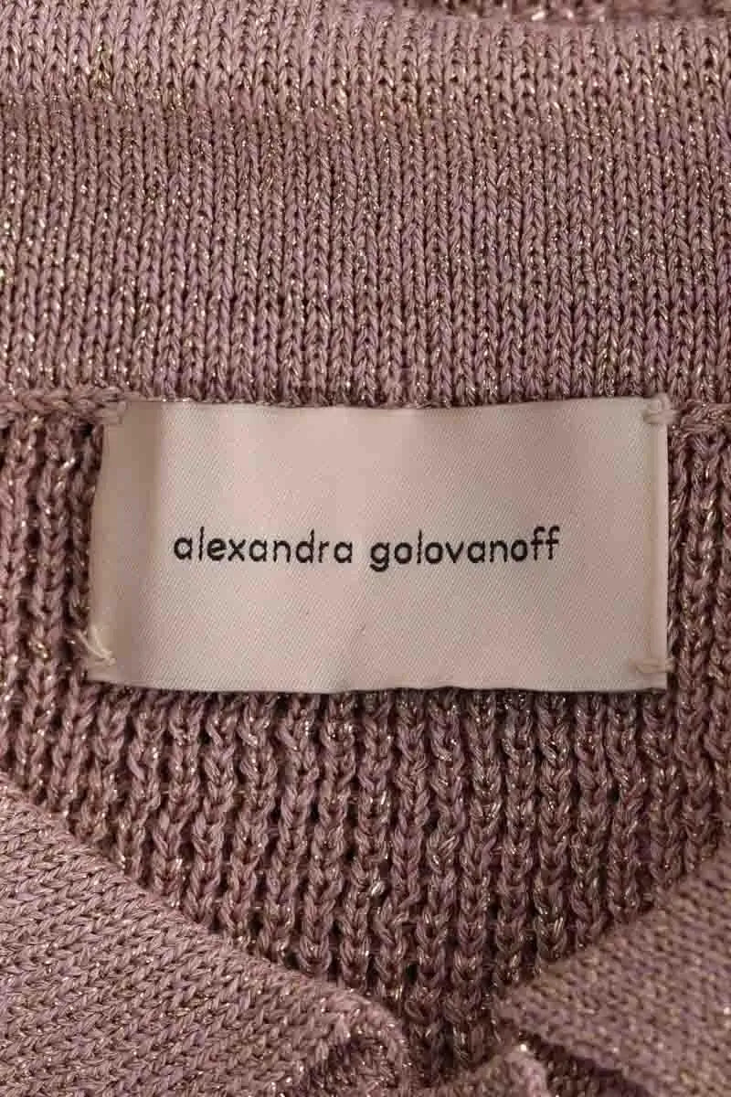 Top Alexandra Golovanoff Beige en Viscose