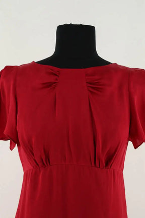 Robe Tara Jarmon Rouge en Soie