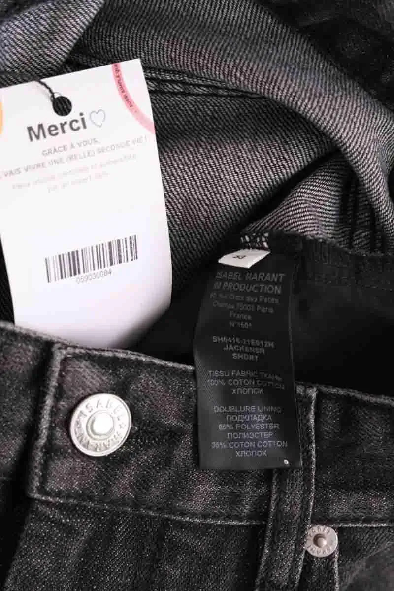 Short Isabel Marant Noir en Coton