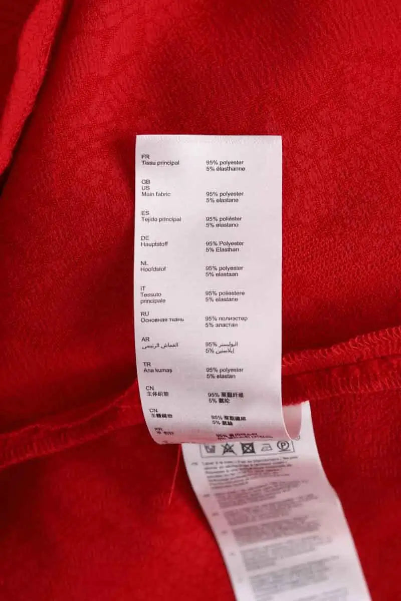 Blouse Claudie Pierlot Rouge en Synthétique