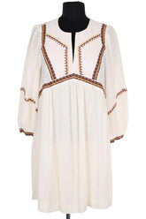 Robe Ba&Sh Blanc en Viscose, taille S - Seconde Main