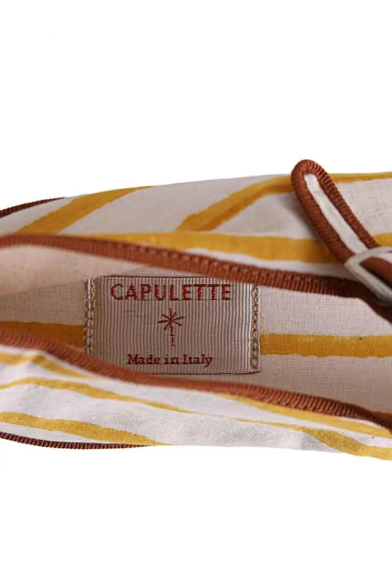 Ballerines Capulette Jaune en Tissu