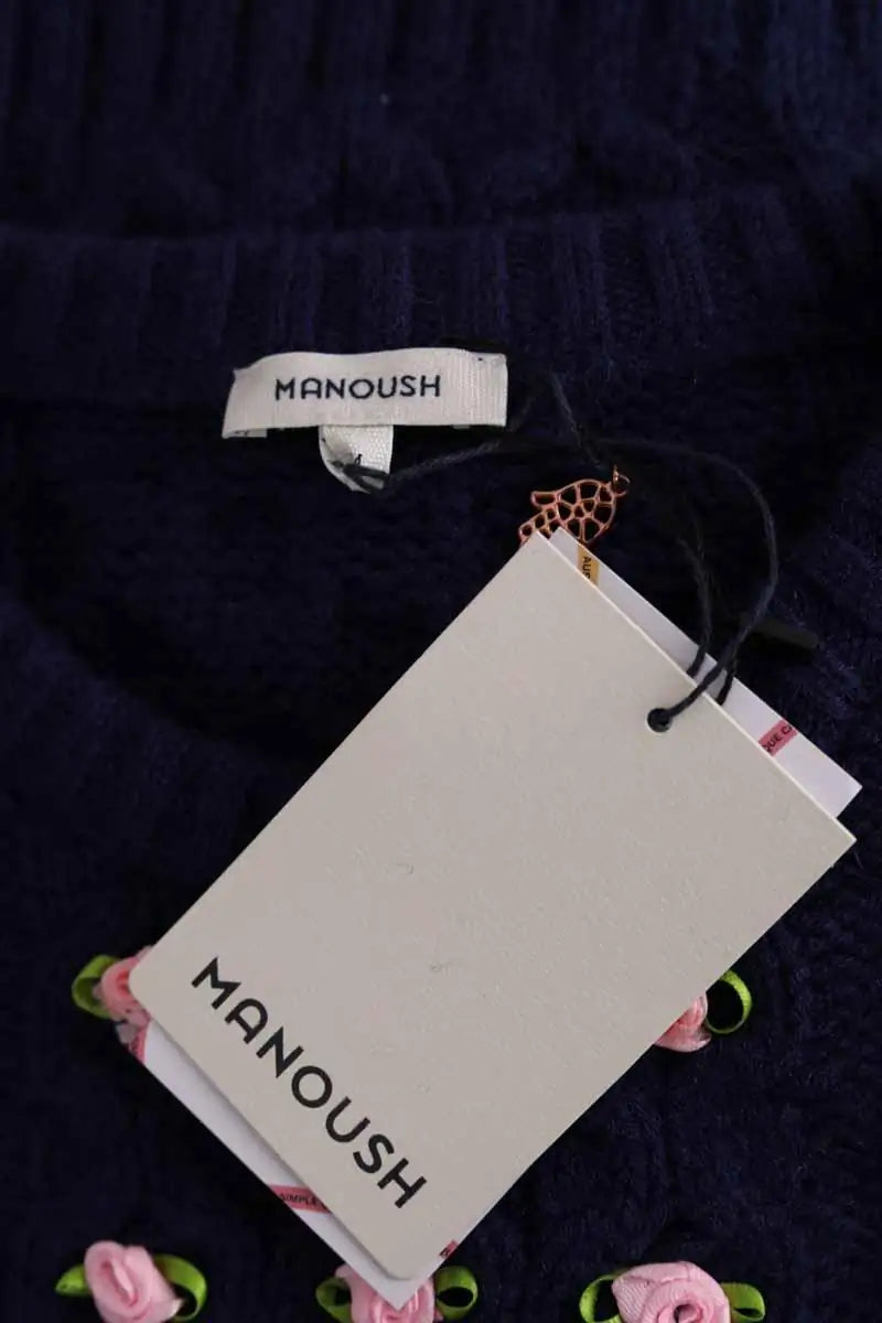 Pull Manoush Marine en Laine