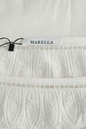 Mi-longueur Marella  Blanc