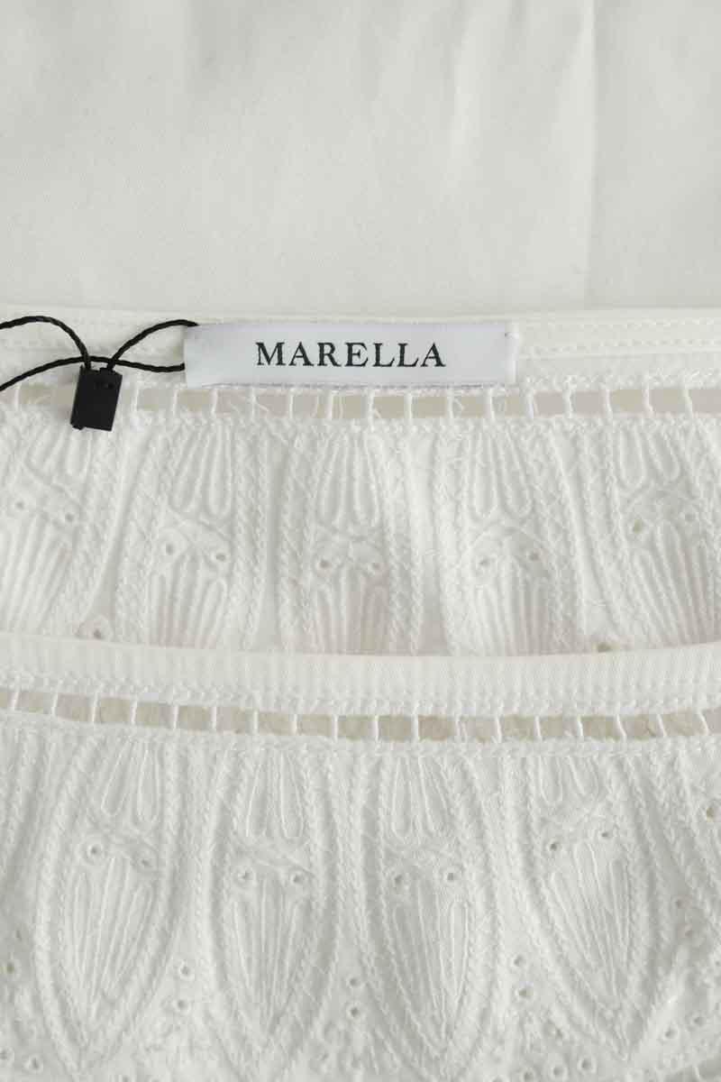 Mi-longueur Marella  Blanc