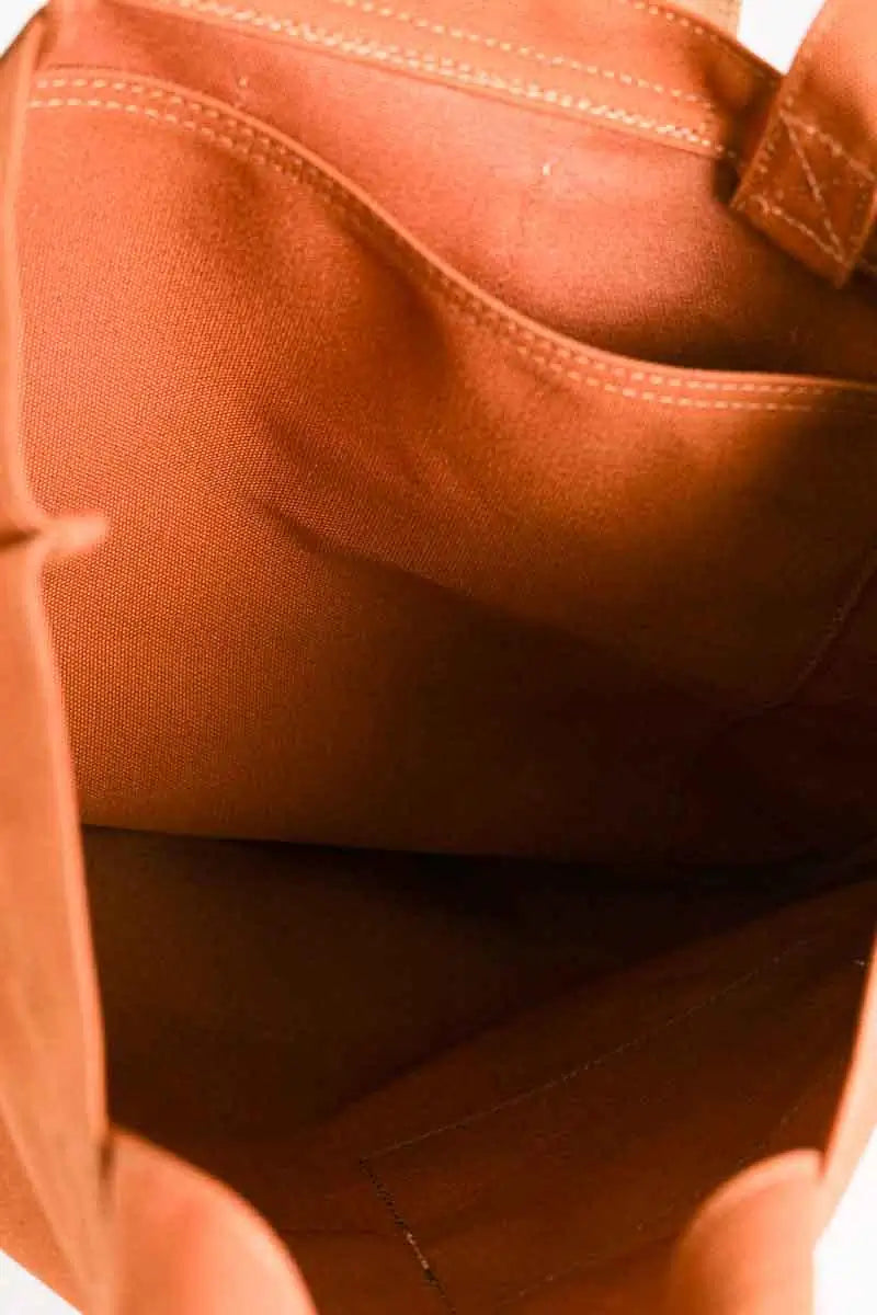 Cabas Longchamp Camel en Coton