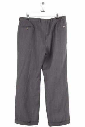 Pantalon droit Burberry Gris en Laine