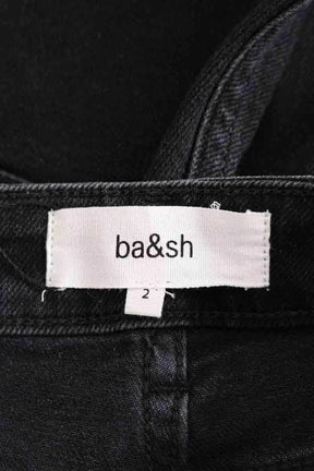 Jean droit Ba&Sh Noir en Coton