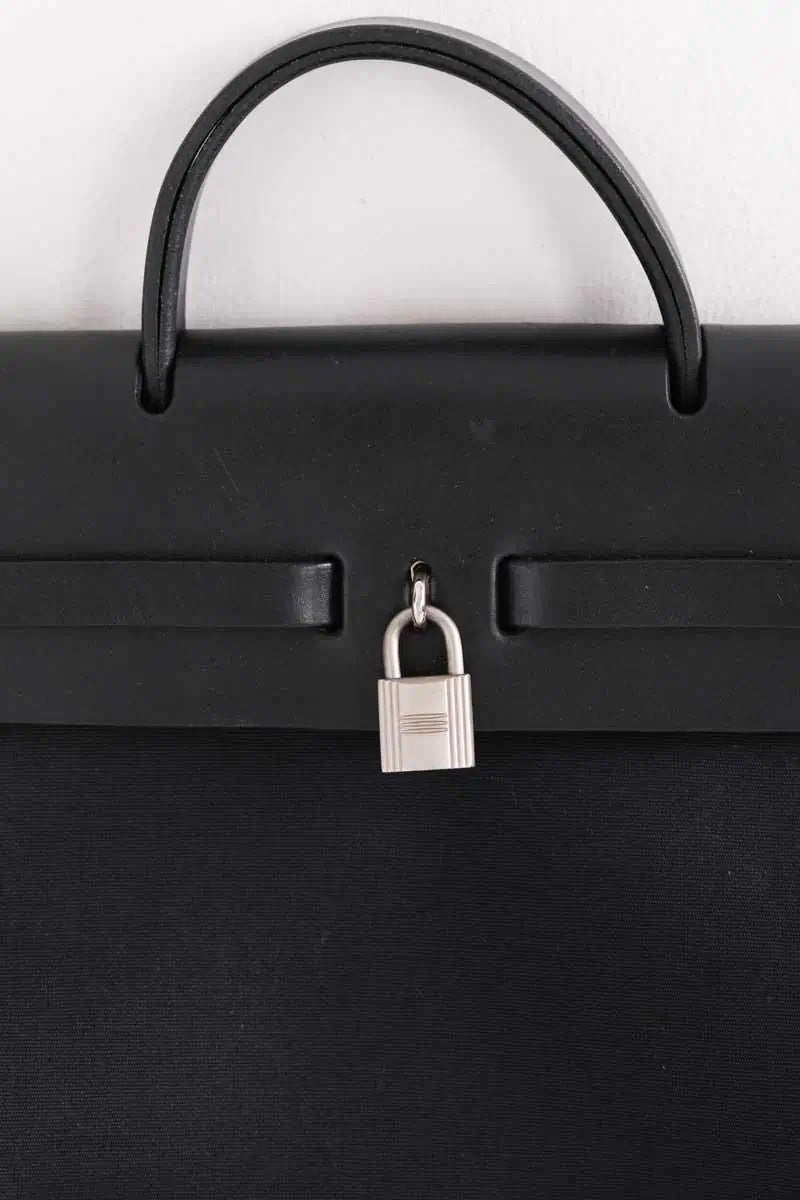 Sac à main Hermès Herbag Noir en Cuir