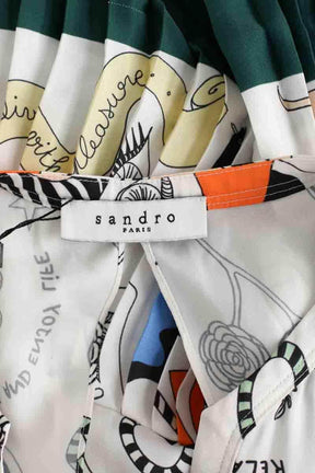 Robe Sandro  Blanc en Polyester