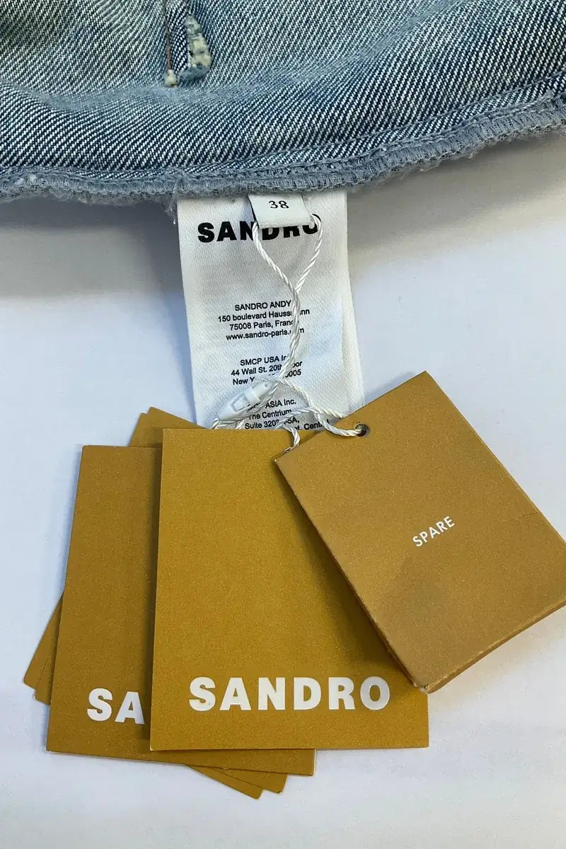 Veste Sandro Bleu en Coton