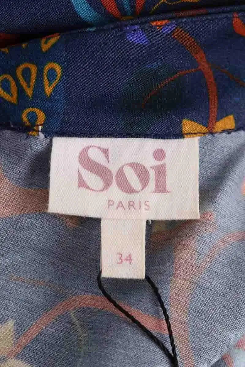 Robe Soi Bleu en Synthétique