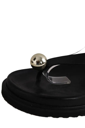 Mules Souliers Martinez Noir en Cuir