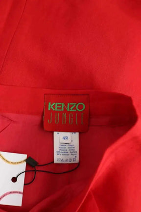 Jupe Kenzo Rouge en Lin