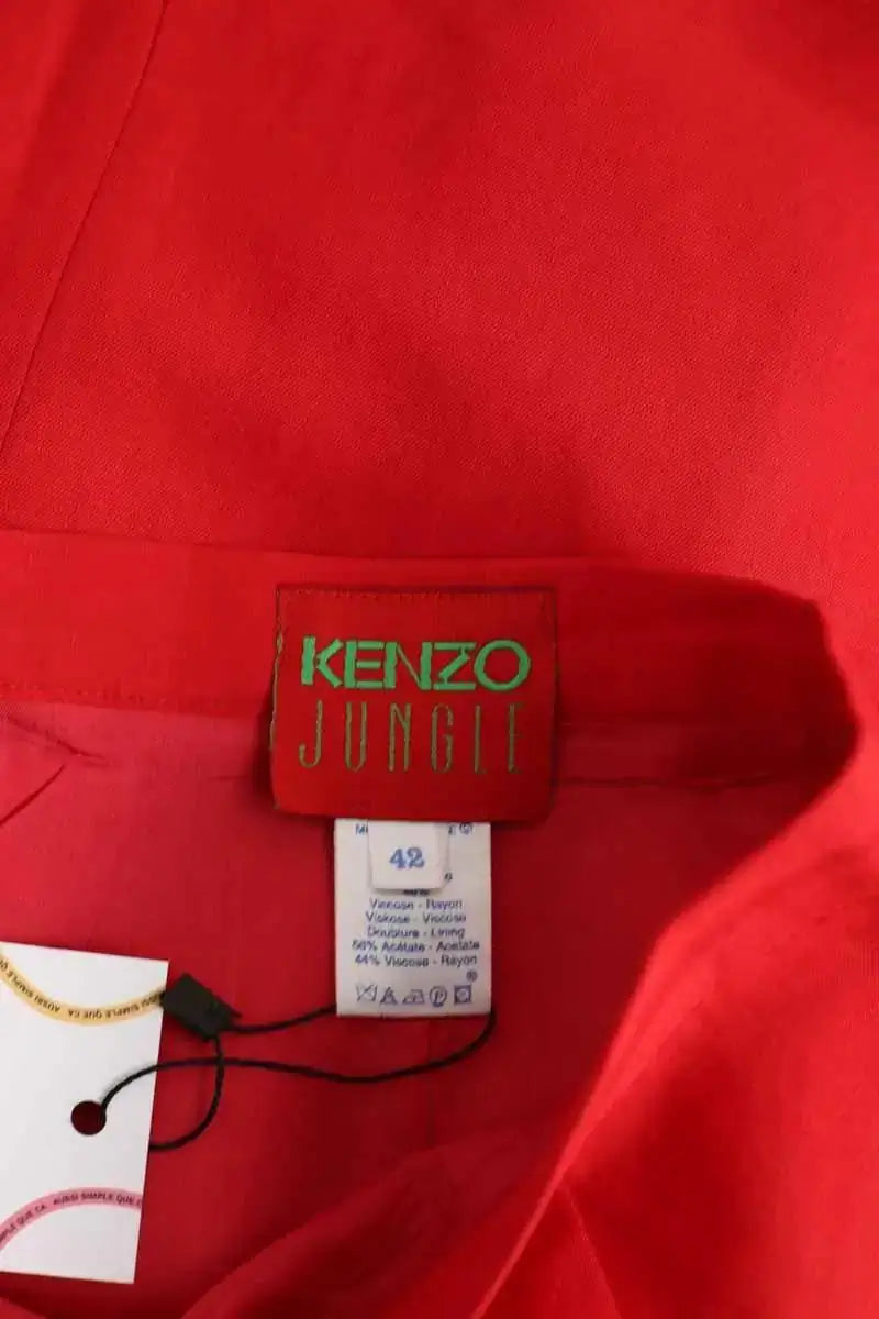 Jupe Kenzo Rouge en Lin