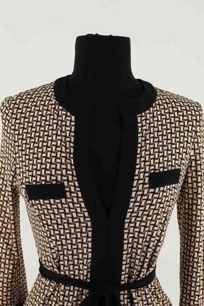 Robe Diane Von Furstenberg Beige en Soie