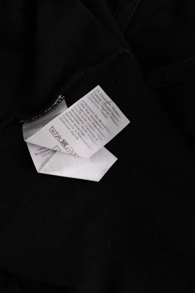 Robe Lacoste Noir en Coton
