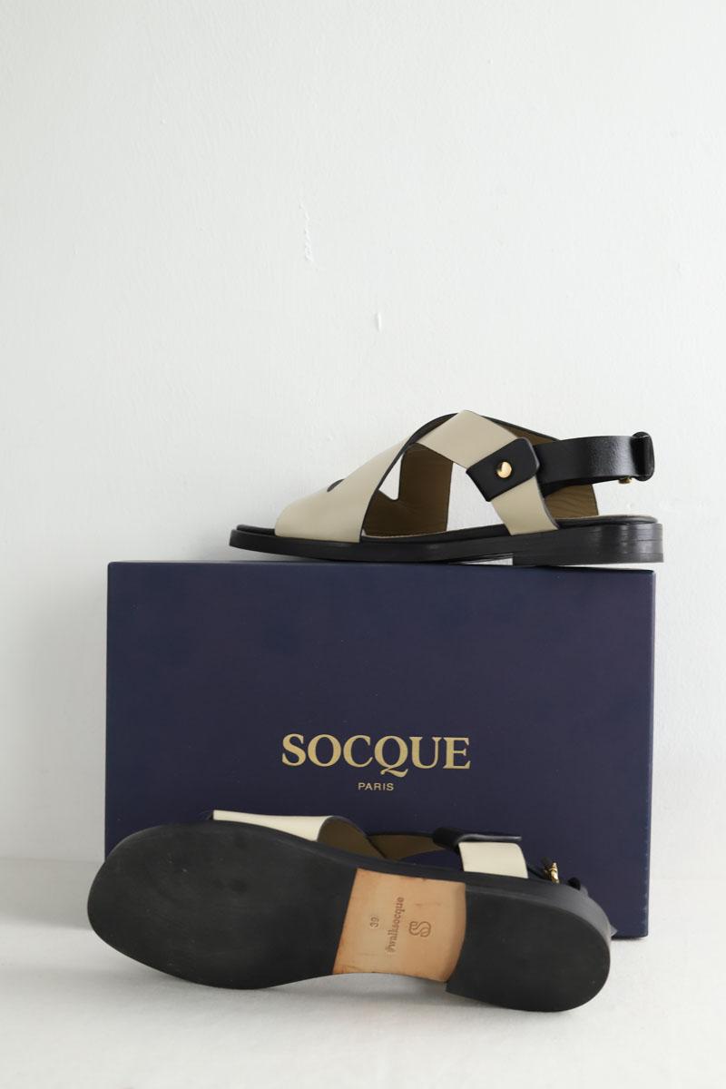 Sandales Socque  Ecru