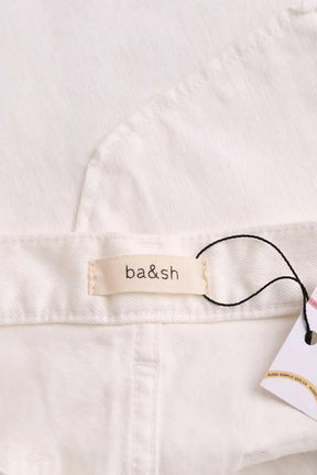 Mini short Ba&Sh Blanc en Coton
