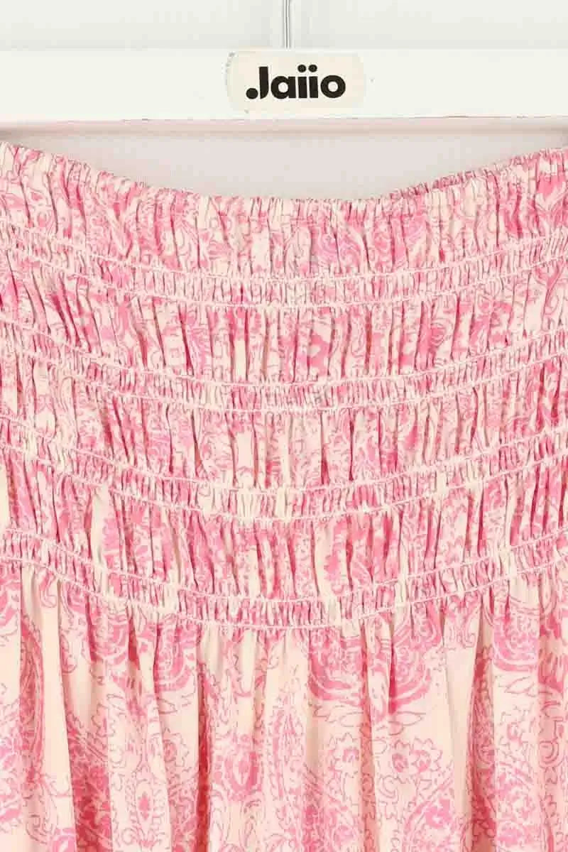 Jupe Maje Rose en Synthétique