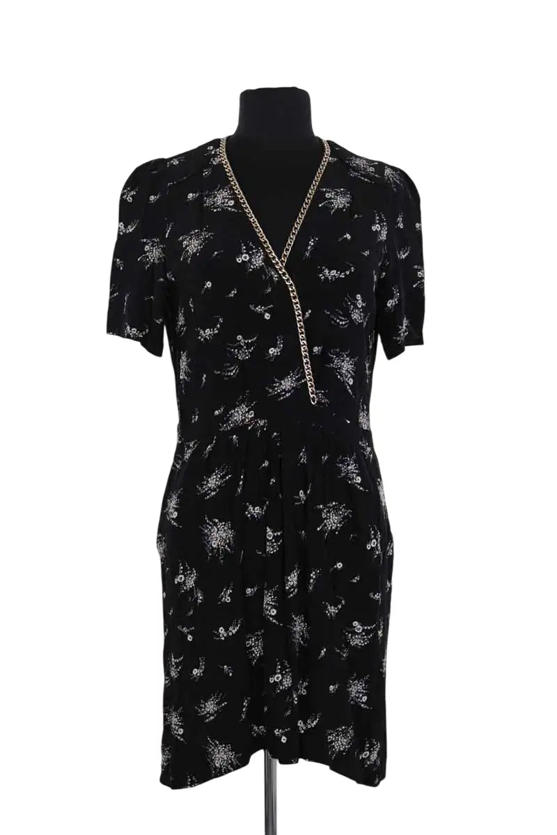 Robe Claudie Pierlot Noir en Viscose, taille S - Seconde Main