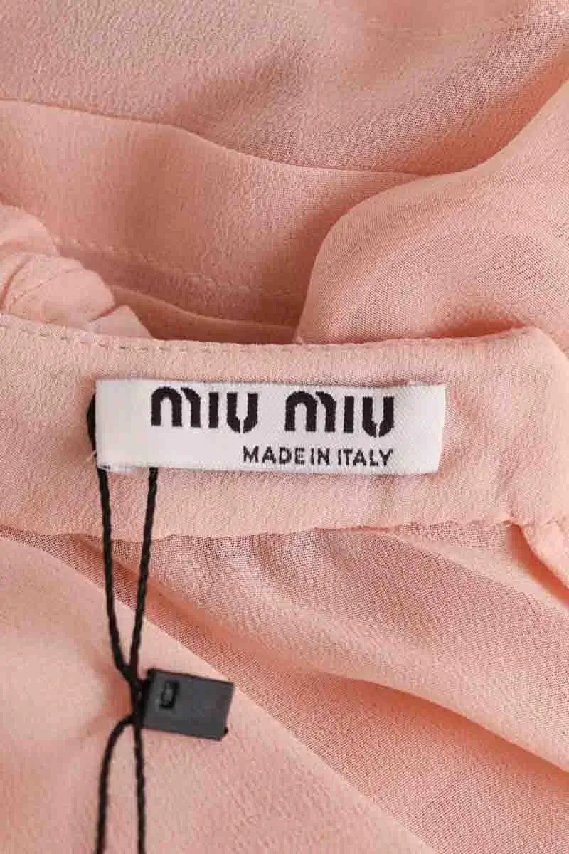 Blouse Miu Miu Rose en Soie