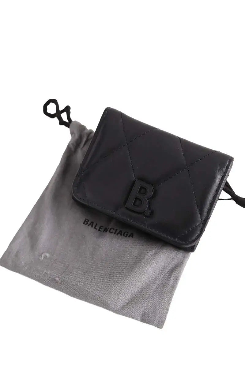 Porte-monnaie Balenciaga Touch Mini Wallet  Noir en Cuir