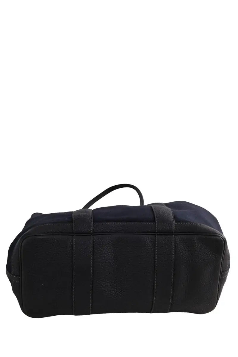 Cabas Hermès Marine en Tissu