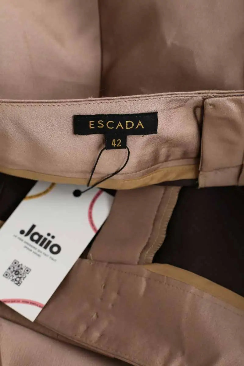 Pantalon droit Escada  Marron